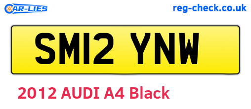 SM12YNW are the vehicle registration plates.