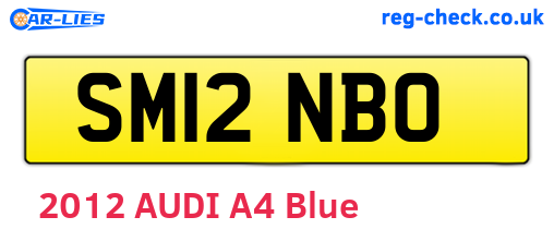 SM12NBO are the vehicle registration plates.