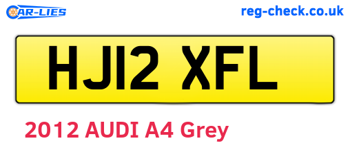 HJ12XFL are the vehicle registration plates.