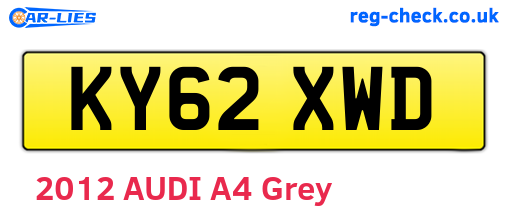 KY62XWD are the vehicle registration plates.