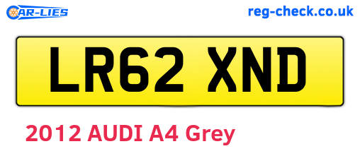 LR62XND are the vehicle registration plates.