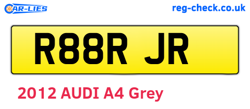 R88RJR are the vehicle registration plates.