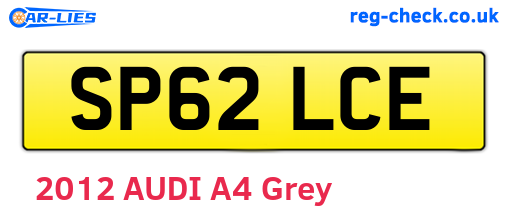 SP62LCE are the vehicle registration plates.