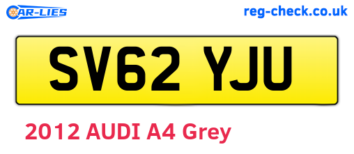 SV62YJU are the vehicle registration plates.