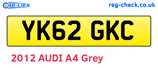 YK62GKC are the vehicle registration plates.