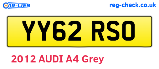 YY62RSO are the vehicle registration plates.