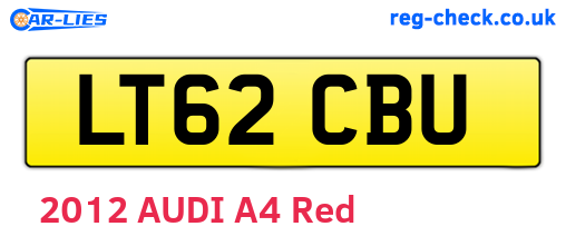 LT62CBU are the vehicle registration plates.
