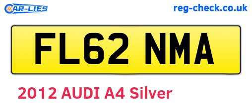 FL62NMA are the vehicle registration plates.