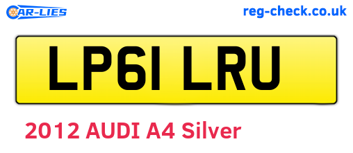 LP61LRU are the vehicle registration plates.