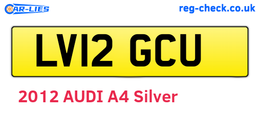 LV12GCU are the vehicle registration plates.
