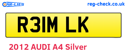 R31MLK are the vehicle registration plates.