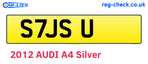 S7JSU are the vehicle registration plates.