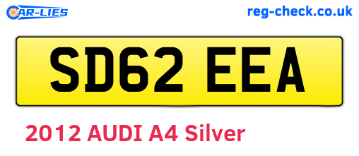 SD62EEA are the vehicle registration plates.