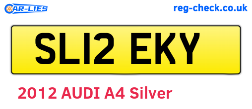 SL12EKY are the vehicle registration plates.