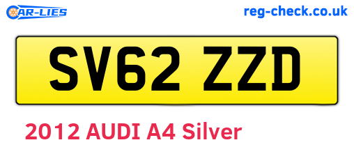 SV62ZZD are the vehicle registration plates.
