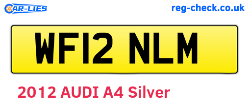 WF12NLM are the vehicle registration plates.