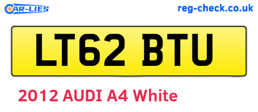 LT62BTU are the vehicle registration plates.