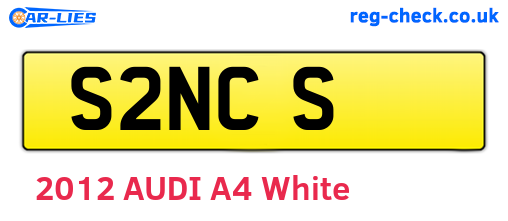 S2NCS are the vehicle registration plates.