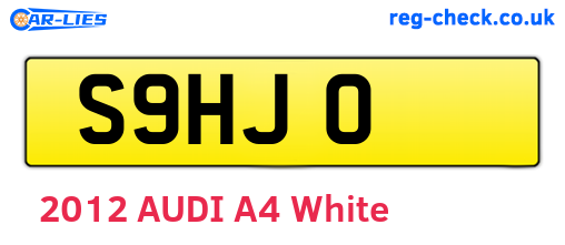 S9HJO are the vehicle registration plates.