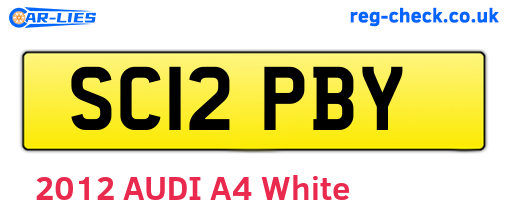 SC12PBY are the vehicle registration plates.