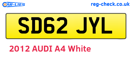 SD62JYL are the vehicle registration plates.