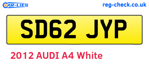 SD62JYP are the vehicle registration plates.
