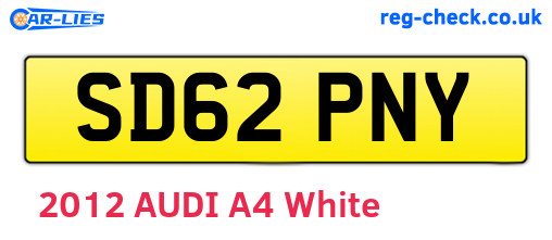 SD62PNY are the vehicle registration plates.