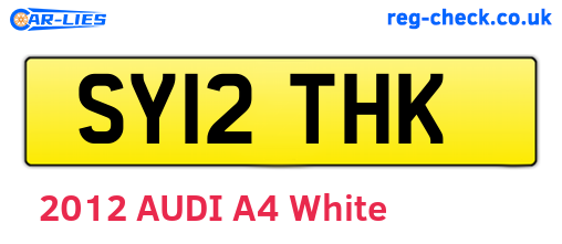SY12THK are the vehicle registration plates.