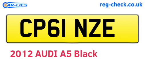 CP61NZE are the vehicle registration plates.