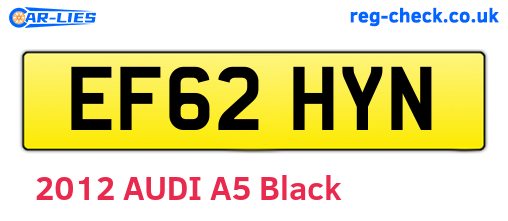 EF62HYN are the vehicle registration plates.