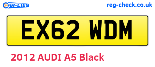 EX62WDM are the vehicle registration plates.