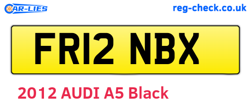 FR12NBX are the vehicle registration plates.