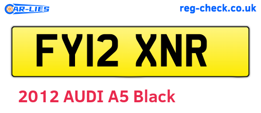FY12XNR are the vehicle registration plates.