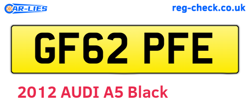GF62PFE are the vehicle registration plates.