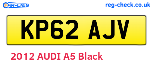 KP62AJV are the vehicle registration plates.