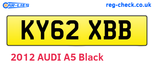KY62XBB are the vehicle registration plates.