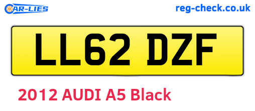 LL62DZF are the vehicle registration plates.