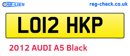 LO12HKP are the vehicle registration plates.