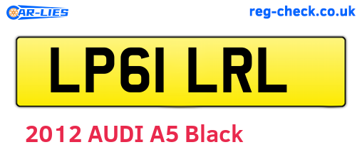 LP61LRL are the vehicle registration plates.
