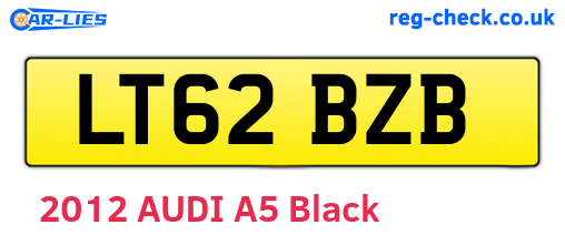 LT62BZB are the vehicle registration plates.