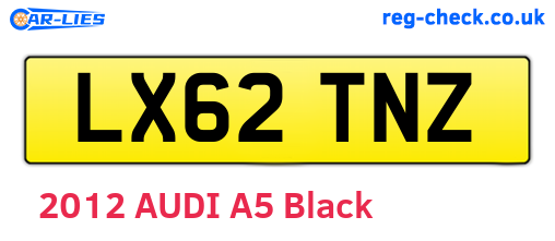 LX62TNZ are the vehicle registration plates.