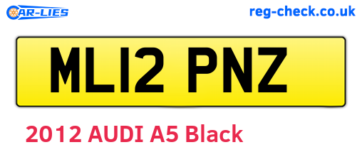 ML12PNZ are the vehicle registration plates.