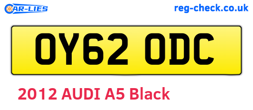 OY62ODC are the vehicle registration plates.