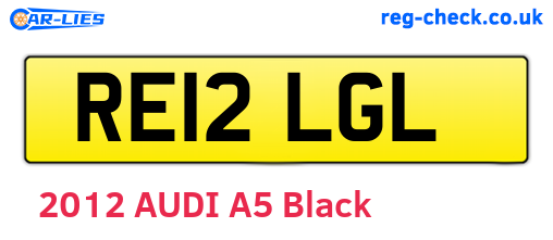 RE12LGL are the vehicle registration plates.