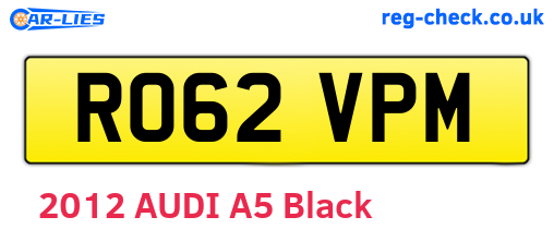 RO62VPM are the vehicle registration plates.