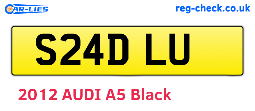 S24DLU are the vehicle registration plates.
