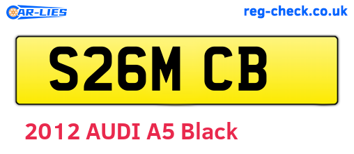 S26MCB are the vehicle registration plates.