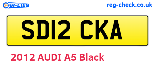 SD12CKA are the vehicle registration plates.