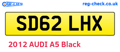 SD62LHX are the vehicle registration plates.