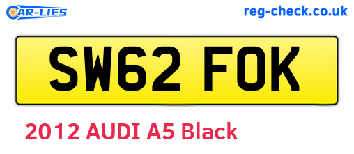 SW62FOK are the vehicle registration plates.